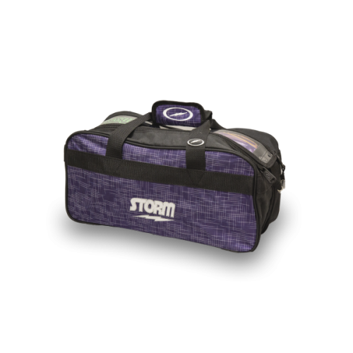 STORM 2-BALL TOTE ABSTRACT PURPLE/BLACK